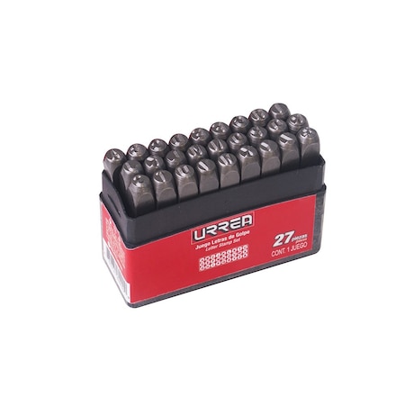 Urrea Letter Stamp Set, 10Mm (3/8") 42L10